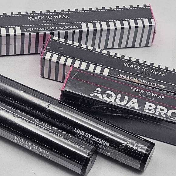 Ready to Wear Every Last Mascara Eye Liner Aqua Brow Bundle Lot NEW Eyeliner Set - Picture 2 of 5